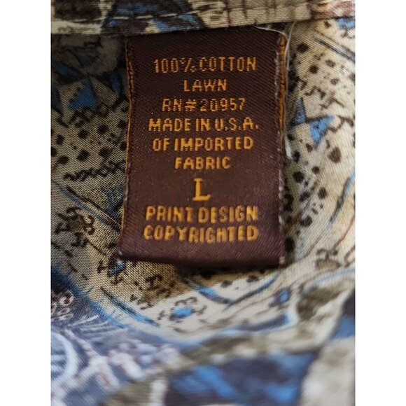 Tori Richard Honolulu Mens Large Short Sleeve Button-Down Shirt Multicolor - Picture 5 of 9